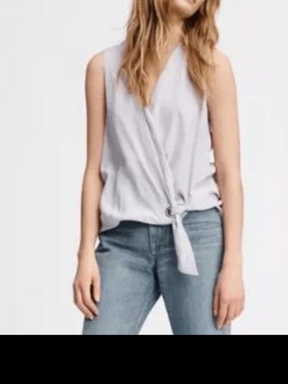 💯 Silk rag & bone Lavender Sleeveless Wrap Camisole